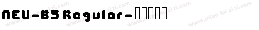 NEU-B5 Regular字体转换